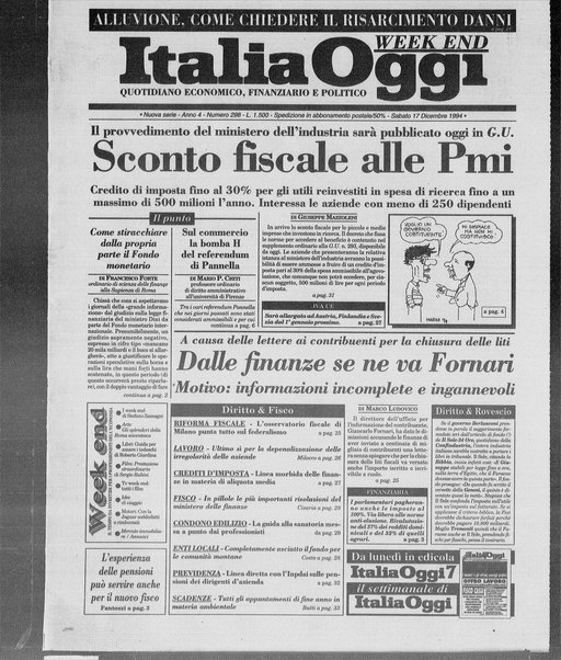 Italia oggi : quotidiano di economia finanza e politica